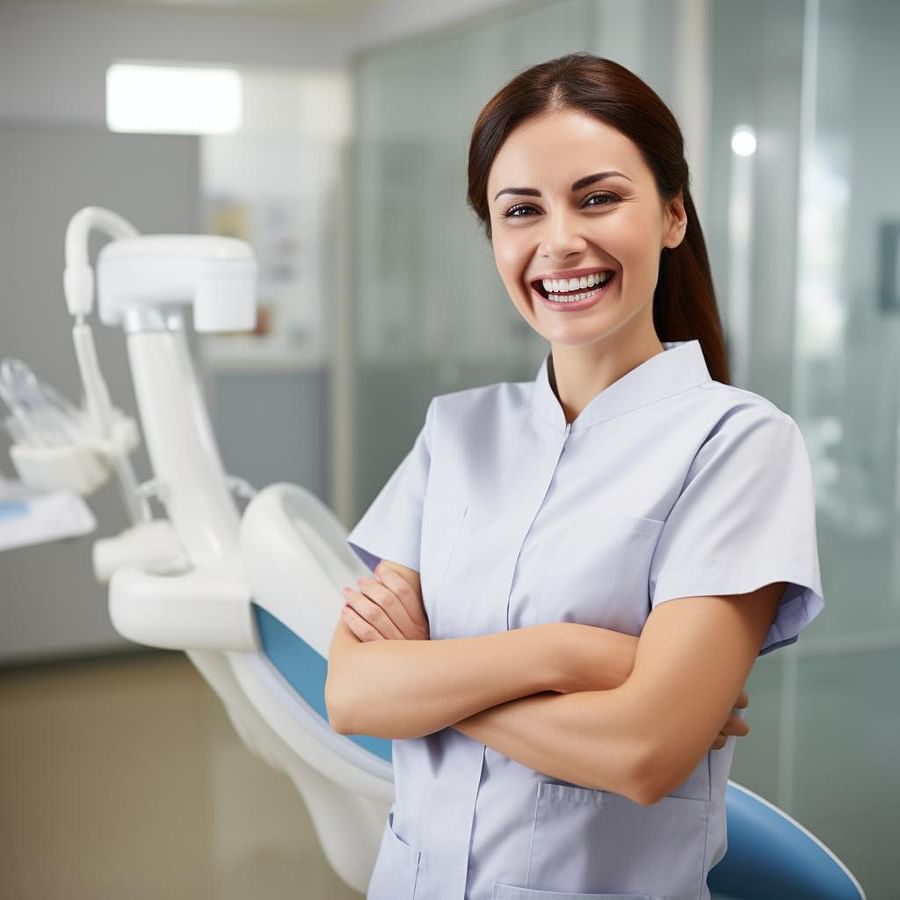 A confident patient smiling after receiving quality emergency dental care